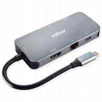 USB-C 3.2 daugiafunkcinė stotelė su 4K HDMI ir 2x USB 3.2 Gen 2