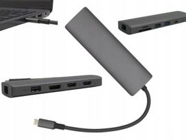 USB-C šakotuvas ASUS, prijungti 2 monitorius, stotelė ultrabook ir nešiojamam kompiuteriui