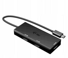 USB-C adapteris i-tec, trigubas 4K HDMI, su 100W įkrovimu
