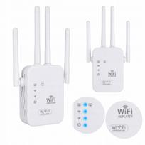 Belaidis Wi-Fi signalo stiprintuvas, 4 antenos, 300Mb/s, 100 m, 2.4 GHz, WAN/LAN, WPS