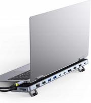 Dokas USB-C Baseus 12 in 1 su 2x 4K HDMI, DP, Ethernet, 100 W įkrovimu