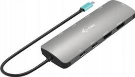 Dokavimo stotelė I-Tec USB-C Metal Nano, 2x Display, Power Delivery, įkroviklis 100W