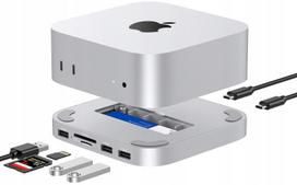 M.2 SSD dokas Mac Mini M4 2024, 8-in-1, 10Gb/s USB, SD, microSD