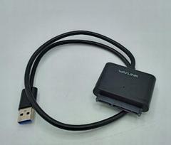 USB 3.0 į SATA adapteris WAVLINK, 23 cm, tinka HDD ir SSD diskams
