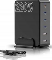 Įkrovimo stotelė FAMILAHA H118 GAN3, 220W, 6 lizdai, tinkama Apple ir Samsung
