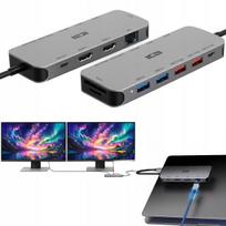 Universalus 9in1 USB 3.0 hubas su HDMI, LAN, audio ir DisplayPort