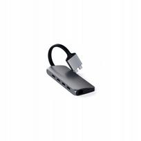 USB-C HUB adapteris Satechi, dvigubas multimedijos adapteris, skirtas MacBook, su dviem USB jungtimis