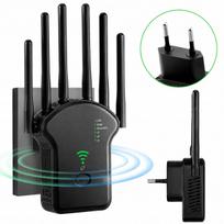 Belaidžio ryšio stiprintuvas WiFi, 1200Mbps, 2.4/5 GHz, 6 antenos, didelis veikimo nuotolis