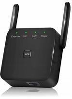WiFi signalo stiprintuvas su Ethernet jungtimi, 300Mbps, juodas