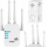Wi-Fi signalo stiprintuvas, 2.4G, ilgo nuotolio, 4 antenos