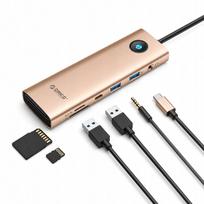USB-C dokas Orico PW11, 9 jungtys, HDMI 4K 60Hz, PD 100W, RJ45