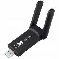 Bevielio tinklo adapteris USB 3.0, 1300Mbps, 2,4GHz/5GHz, 2 WiFi antenos