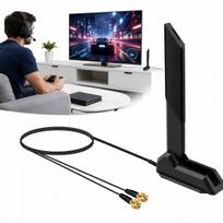 WiFi antena 6E, 2.4/5/6 GHz, 9 dBi, RP-SMA, 2 m ilginamasis laidas, tvirtinama magnetu