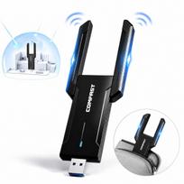 Belaidė tinklo kortelė kompiuteriui, WiFi 6E, AX5400M, USB 3.0
