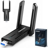 Belaidžio tinklo plokštė AXE5400, WiFi 6E, 6GHz, 5400Mbps, gigabitinė, su antenomis, tri-band