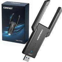 Belaidis USB 3.0 tinklo adapteris su lauko antenomis, 5400Mbps, 6 GHz