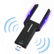 Belaidis tinklo adapteris AX5400M su USB, 2 antenomis, 5400Mb/s, 5 GHz, WPA3
