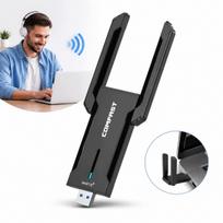 Belaidis USB tinklo adapteris, 5400Mbps, 5 GHz, triguba antena