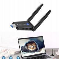 Belaidis USB tinklo adapteris su 1300Mbps, 5 GHz antenomis