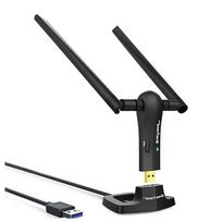 Belaidis USB adapteris, 1200Mb/s, su 5 dBi antena, Windows nešiojamam kompiuteriui
