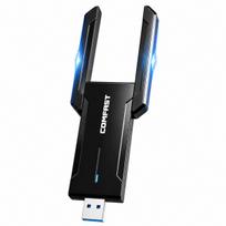 Belaidis tinklo adapteris AXE5400, WiFi 6E, triband, 5GHz/6GHz, WPA3, gigabit, su antenomis