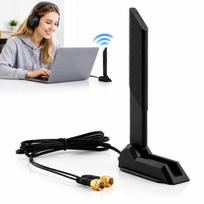 Lauko WiFi antena, 9dBi, 2,4G/5G/6G, RP-SMA, 2m, magnetas