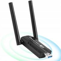 Belaidis USB 3.0 WiFi adapteris, 5400Mbps, 6E, 5 dBi antena, kompiuteriui