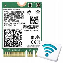 Belaidžio tinklo plokštė nešiojamam kompiuteriui Intel WiFi 6/6E, Bluetooth 5.3, M.2