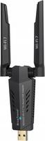 Belaidis USB adapteris BrosTrend BE6500, WiFi 7, 2882Mbps, 6GHz/5GHz/2,4GHz, su antenomis