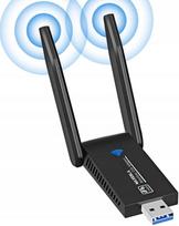 Belaidis AC1300 USB 3.0 WiFi adapteris, dviejų dažnių (2,4 GHz / 5 GHz), skirta kompiuteriams ir Mac