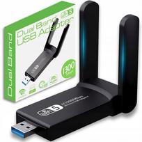 Belaidžio tinklo adapteris su lauko antena, 1300Mbps, 5GHz, USB 3.0