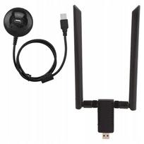 Dviejų diapazonų WiFi–USB adapteris AC-1200Mbps, USB 3.0, tinklo plokštė su stotele