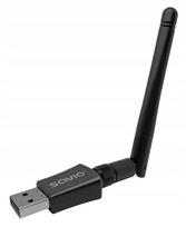 Belaidis USB adapteris SAVIO AK-61, 2.4/5 GHz, su antena