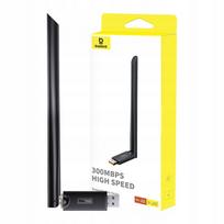 Išorinė USB tinklo kortelė BASEUS su WiFi 300Mbps, 2,4GHz, antena