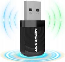 WiFi USB adapteris NEWFAST, 1300Mbps, dviejų dažnių, USB 3.0