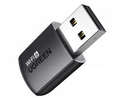 Belaidis tinklo adapteris UGREEN AX900, WiFi 6, USB, dviejų dažnių 2.4G/5.8GHz