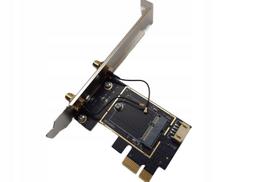 M.2 E rakties į PCIe x1 WiFi ir Bluetooth adapteris M.2 WiFi moduliui