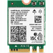 Vidinė tinklo plokštė nešiojamam kompiuteriui Intel AX200, WiFi 2400Mb, Bluetooth 5