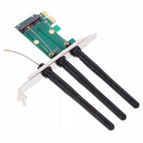 Mini PCIe į PCIe keitiklis, belaidžio tinklo plokštė stacionariam kompiuteriui