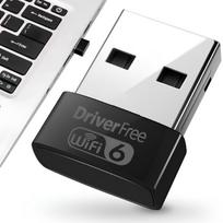 Belaidis tinklo adapteris WiFi6 USB, 900Mbps, 5GHz, WPA3, dviejų dažnių