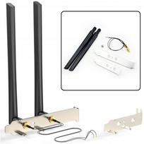 WiFi antenų rinkinys 2x 6dBi, 2.4 GHz/5 GHz, IPEX 4, RP-SMA
