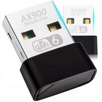 Belaidis tinklo adapteris WiFi 6, USB, 900Mbps, dviejų juostų (2.4/5.8 GHz), WPA3, Nano
