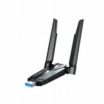 Belaidė tinklo kortelė USB, WiFi 6E, trijų dažnių, 5G, gigabitinis imtuvas