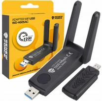 Belaidis tinklo adapteris Wi-Fi 5, USB 3.0, 1300Mbps, 2 antenos