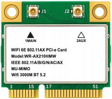 Vidinė tinklo plokštė Intel Wifi AX210, 5374Mb/s, Bluetooth 5.2