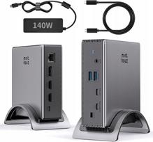 USB-C dokas Minthouz PD3.1, 2 x HDMI, 4K/144 Hz