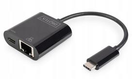 Tinklo adapteris DIGITUS USB 3.0 Type-C į RJ45 su PD 2.0