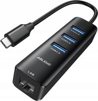 USB-C į Ethernet adapteris ABLEWE 4-in-1 (RJ45)