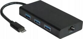 USB 3.2 Gen 1 Type-C į Gigabit Ethernet adapteris su HUB, VALUE