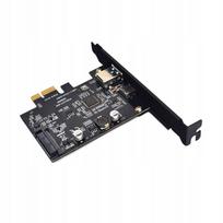 PCIe į USB 3.1 Gen2 plokštė, 10Gb/s, USB-A ir USB-C lizdai